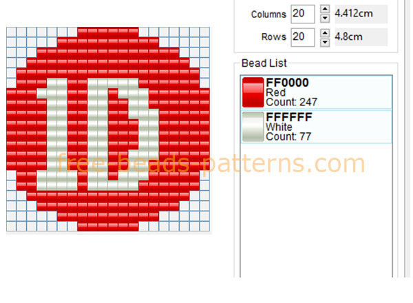One Direction 1D band singers logo free perler beads pattern download keychain necklace handcraft ideas