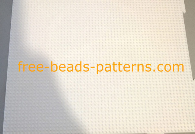 One Hama Beads white pegboard fuse beads supplies photos