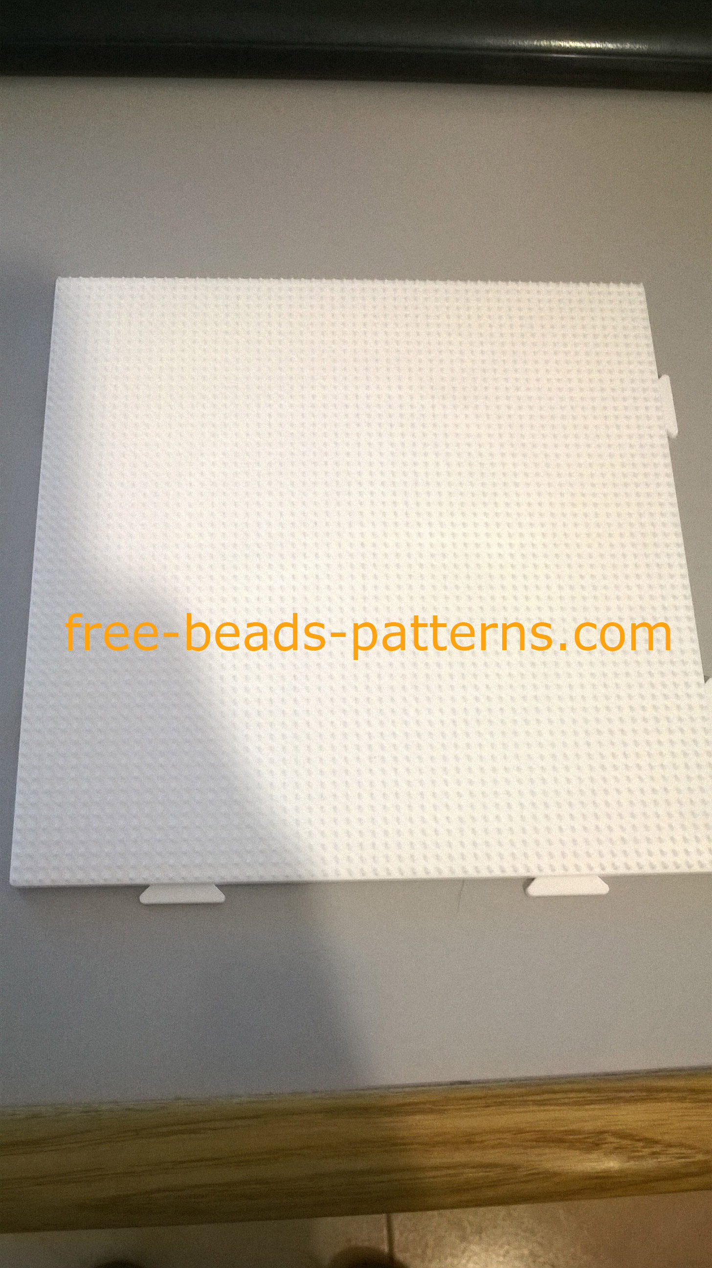 One Hama Beads white pegboard fuse beads supplies photos