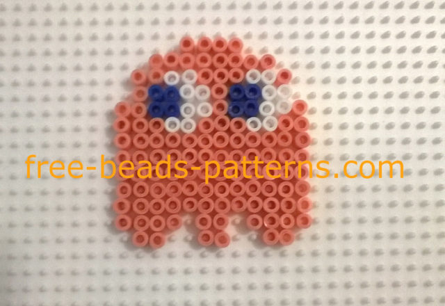 Pacman enemy Pinky work photo fuse beads author site user Bill (4)