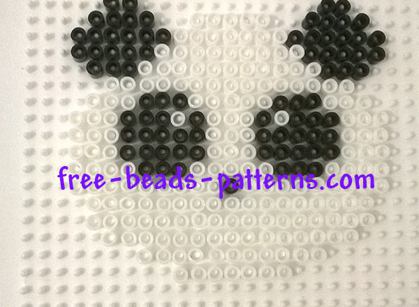 Panda Pyssla perler beads work photos author Bill (1)