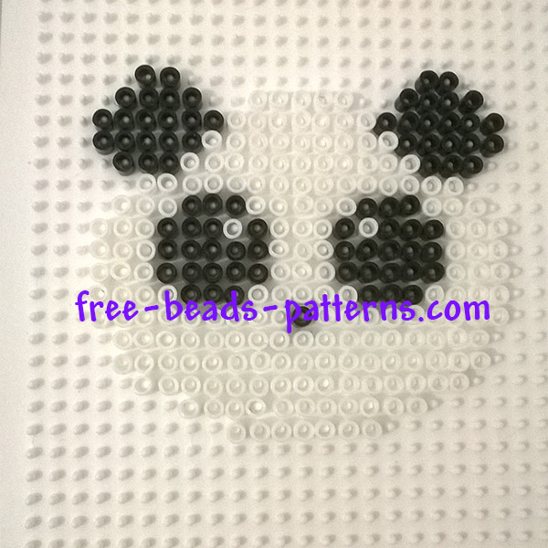 Panda Pyssla perler beads work photos author Bill (1)