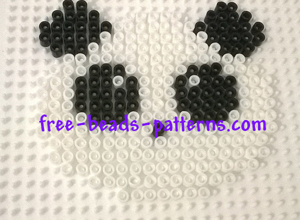 Panda Pyssla perler beads work photos author Bill (2)