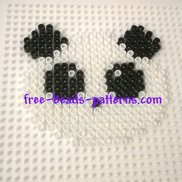 Panda Pyssla perler beads work photos author Bill (2)