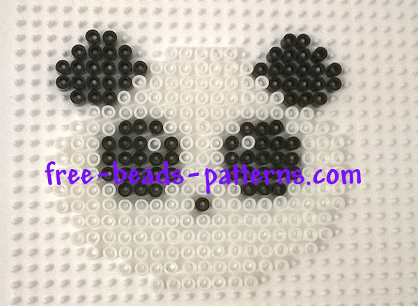 Panda Pyssla perler beads work photos author Bill (3)