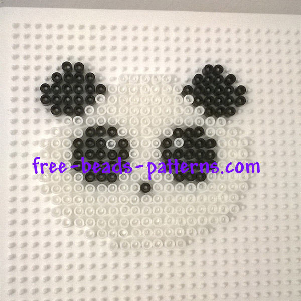 Panda Pyssla perler beads work photos author Bill (3)