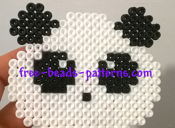 Panda Pyssla perler beads work photos author Bill (4)