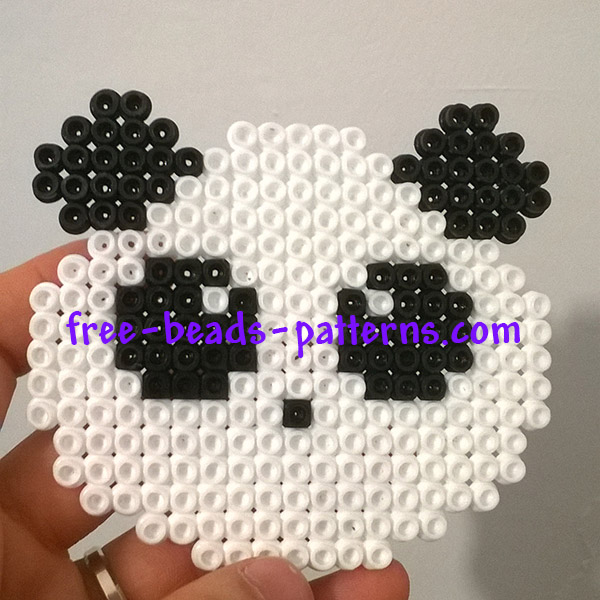 Panda Pyssla perler beads work photos author Bill (4)