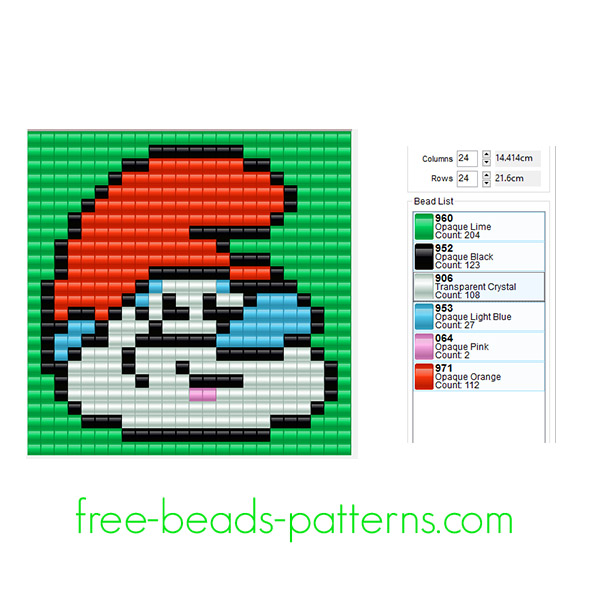 Papa Smurf The Smurfs free perler beads ironing beads cartoons for children