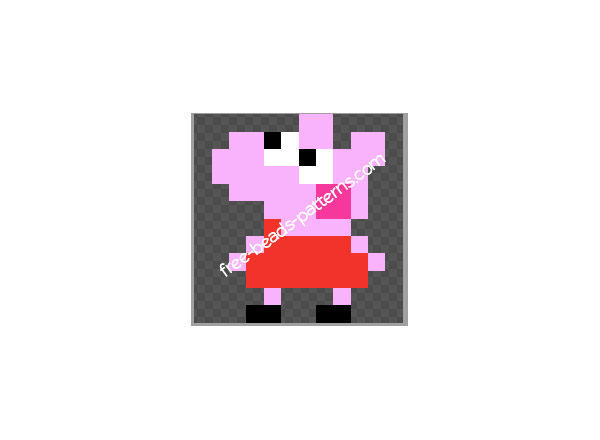 Peppa Pig perler beads pattern ideal headbands