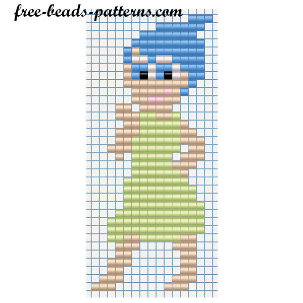 Perler beads Hama Beads Pyssla for children Disney Inside Out Joy