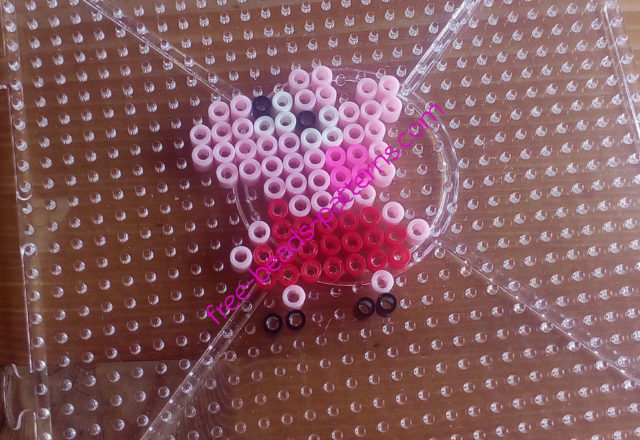 Perler beads headband with Peppa Pig work photos by Bill (1)