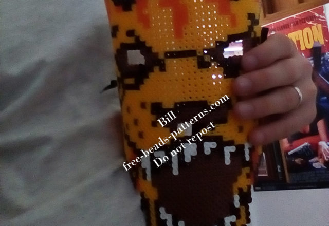 Perler beads work Hotline Miami Tony wearable mask (14)