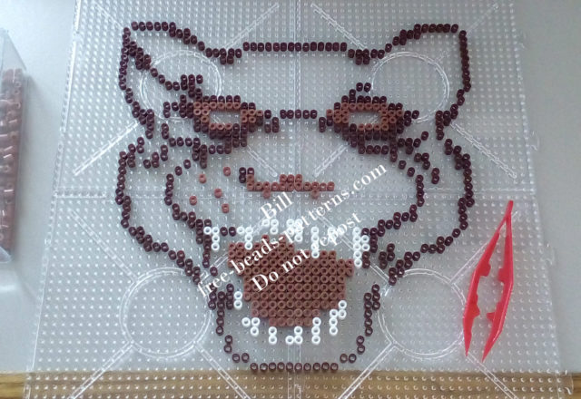 Perler beads work Hotline Miami Tony wearable mask (2)