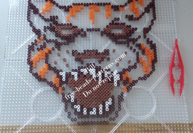 Perler beads work Hotline Miami Tony wearable mask (3)