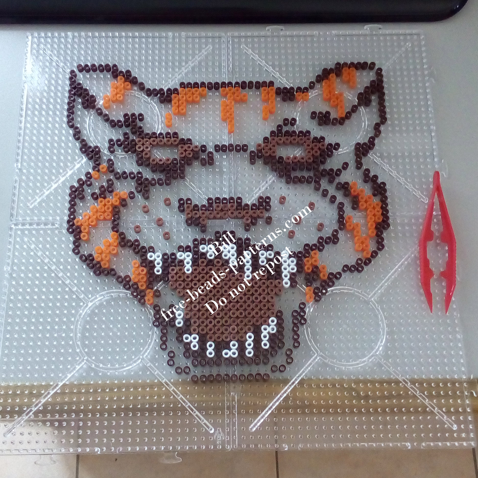 Perler beads work Hotline Miami Tony wearable mask (3)