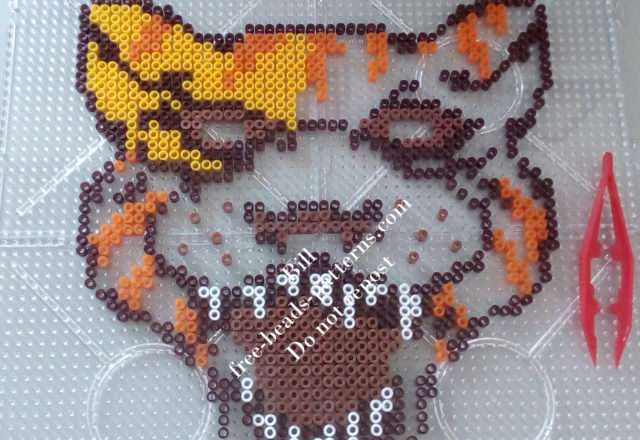 Perler beads work Hotline Miami Tony wearable mask (4)