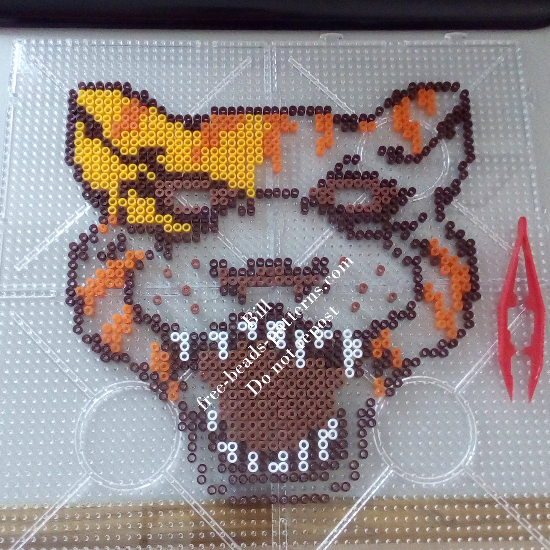 Perler beads work Hotline Miami Tony wearable mask (4)