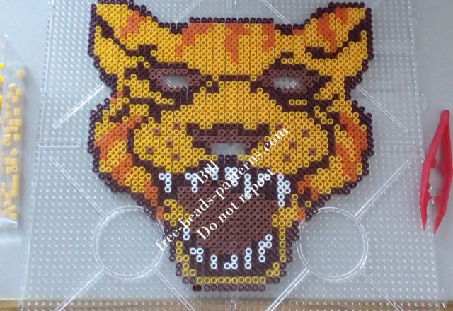 Perler beads work Hotline Miami Tony wearable mask (5)