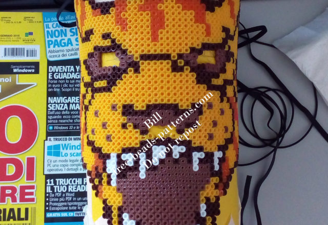 Perler beads work Hotline Miami Tony wearable mask (7)