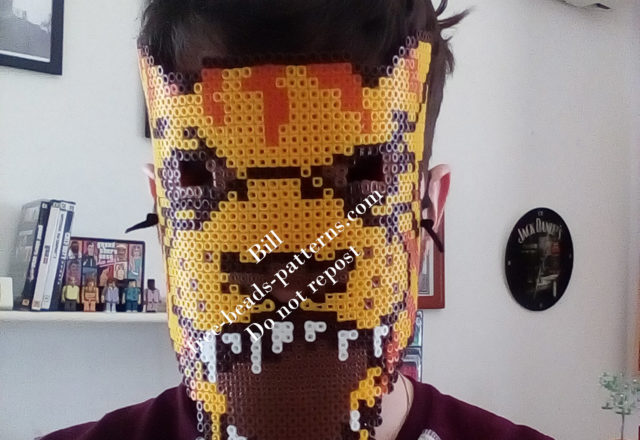 Perler beads work Hotline Miami Tony wearable mask (9)