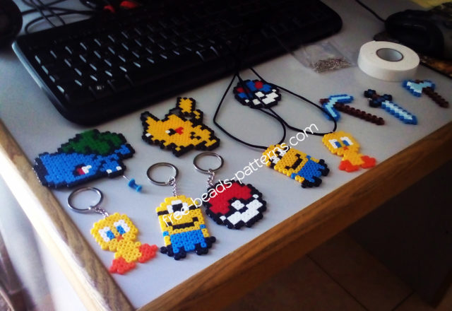 Perler beads works ready for sell work photos