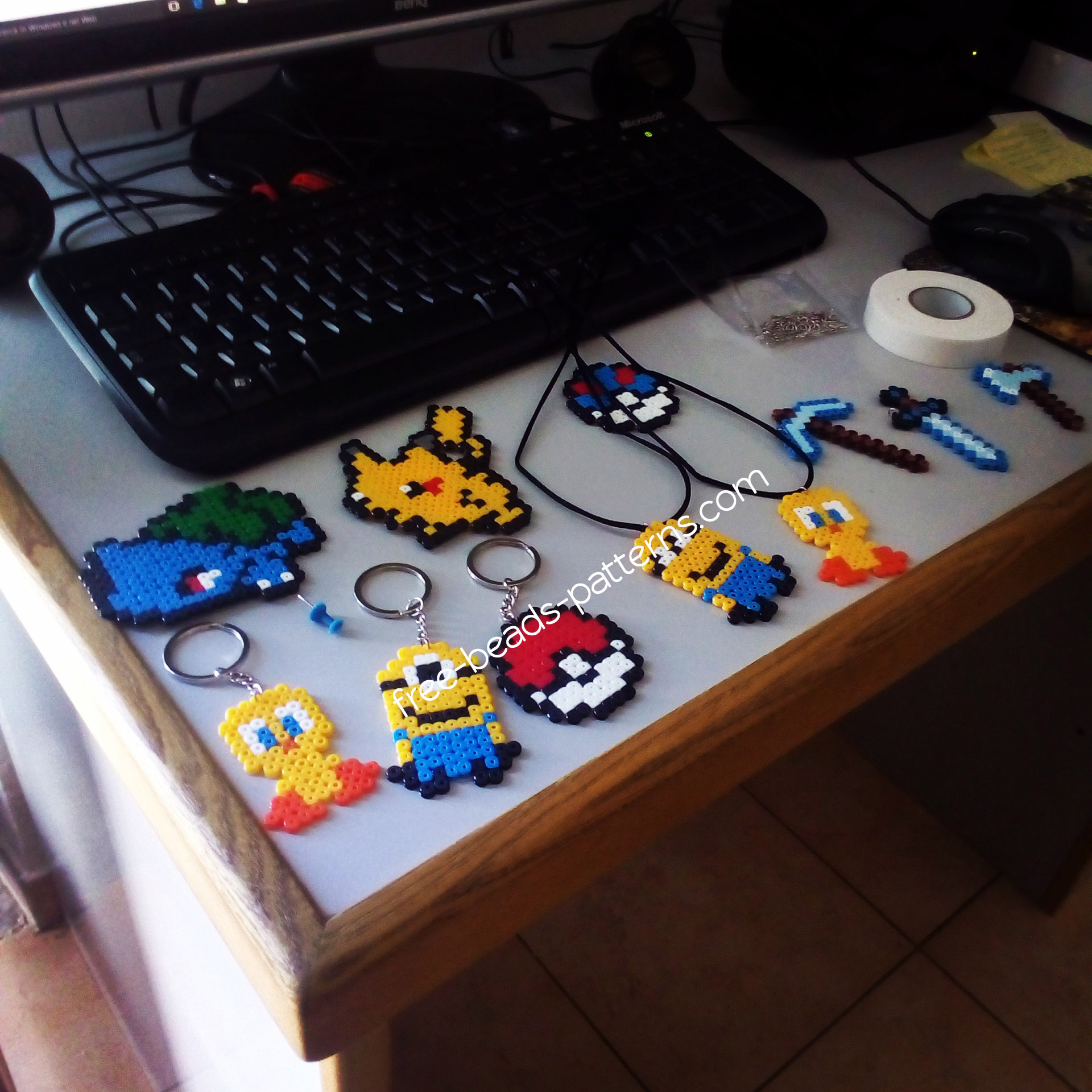 Perler beads works ready for sell work photos