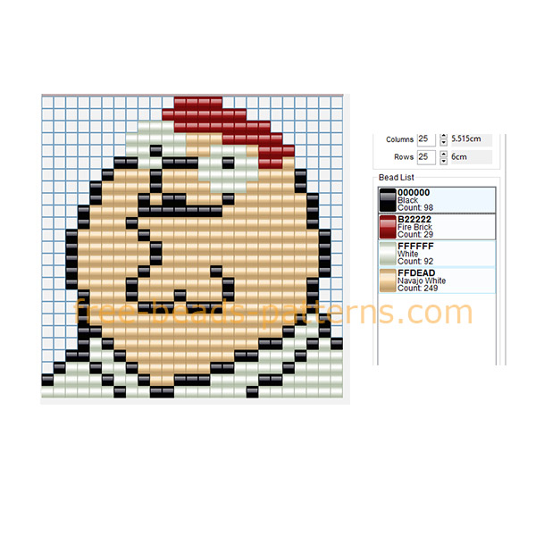 Peter Family Guy cartoon character free Hama Beads perler beads fuse beads design pattern