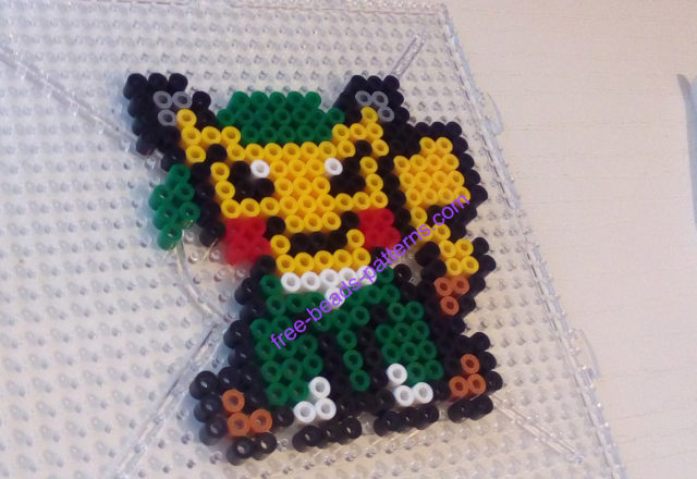 Pikachu Link Princess Zelda mashup Hama Beads Perler Artkal work photos (1)