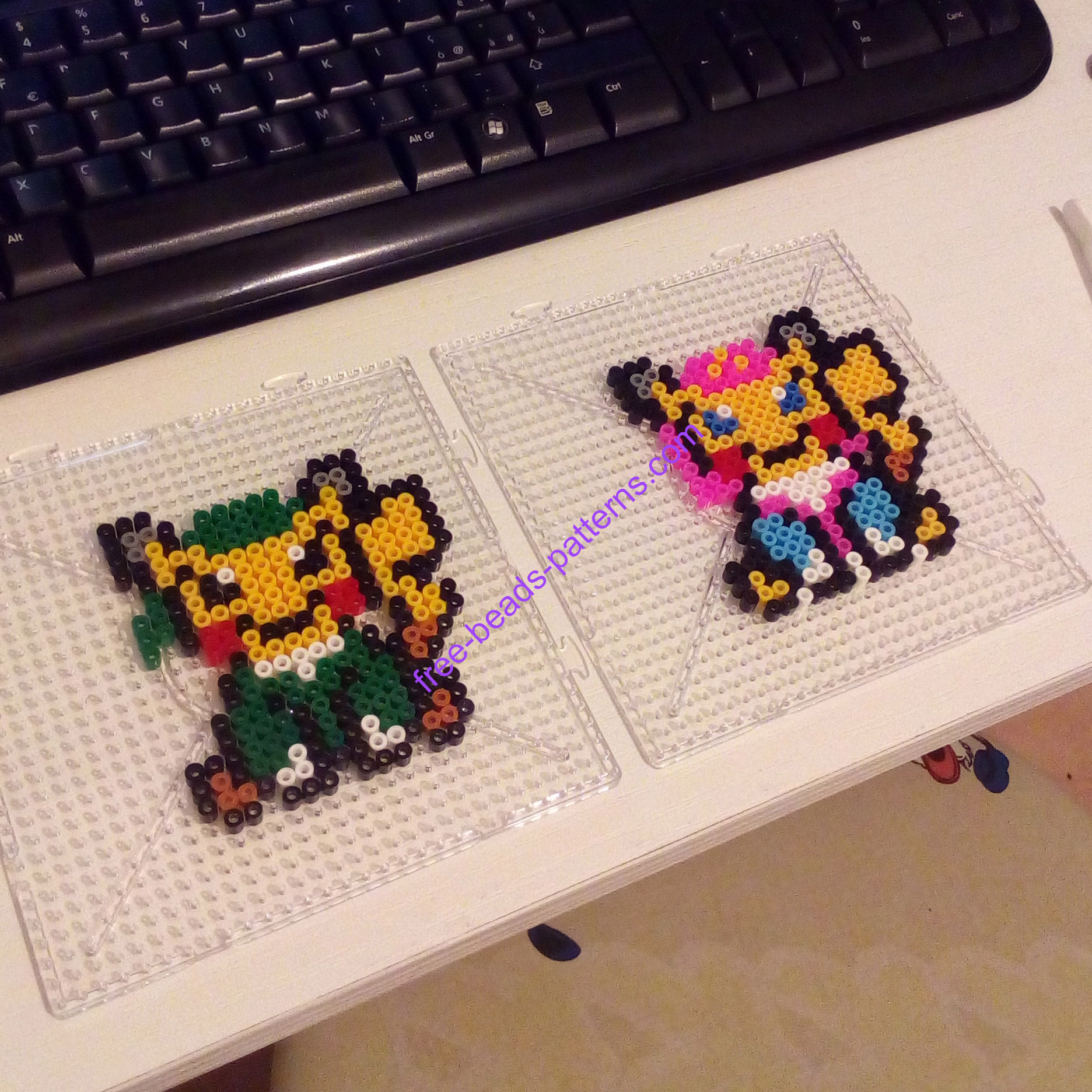 Pikachu Link Princess Zelda mashup Hama Beads Perler Artkal work photos (3)