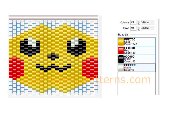 Pikachu Pokemon mask free pony beads Hama Beads pattern