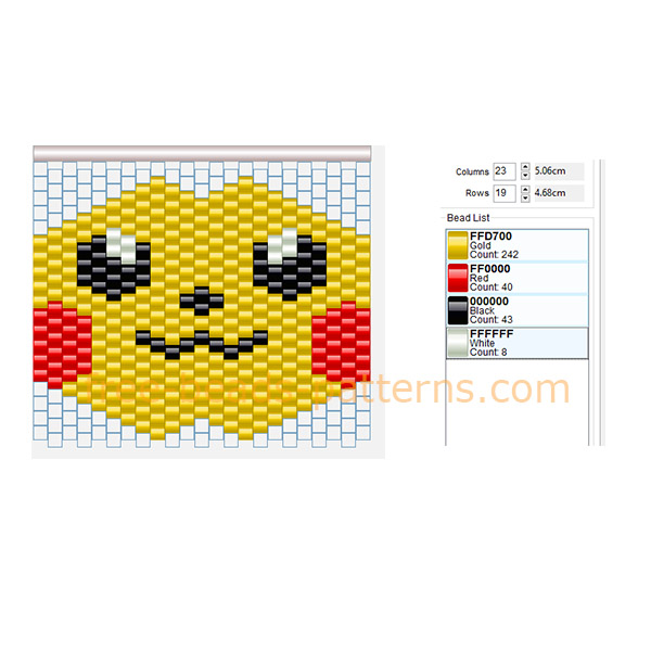 Pikachu Pokemon mask free pony beads Hama Beads pattern