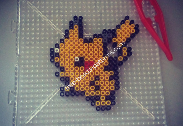 Pikachu melty beads work photo