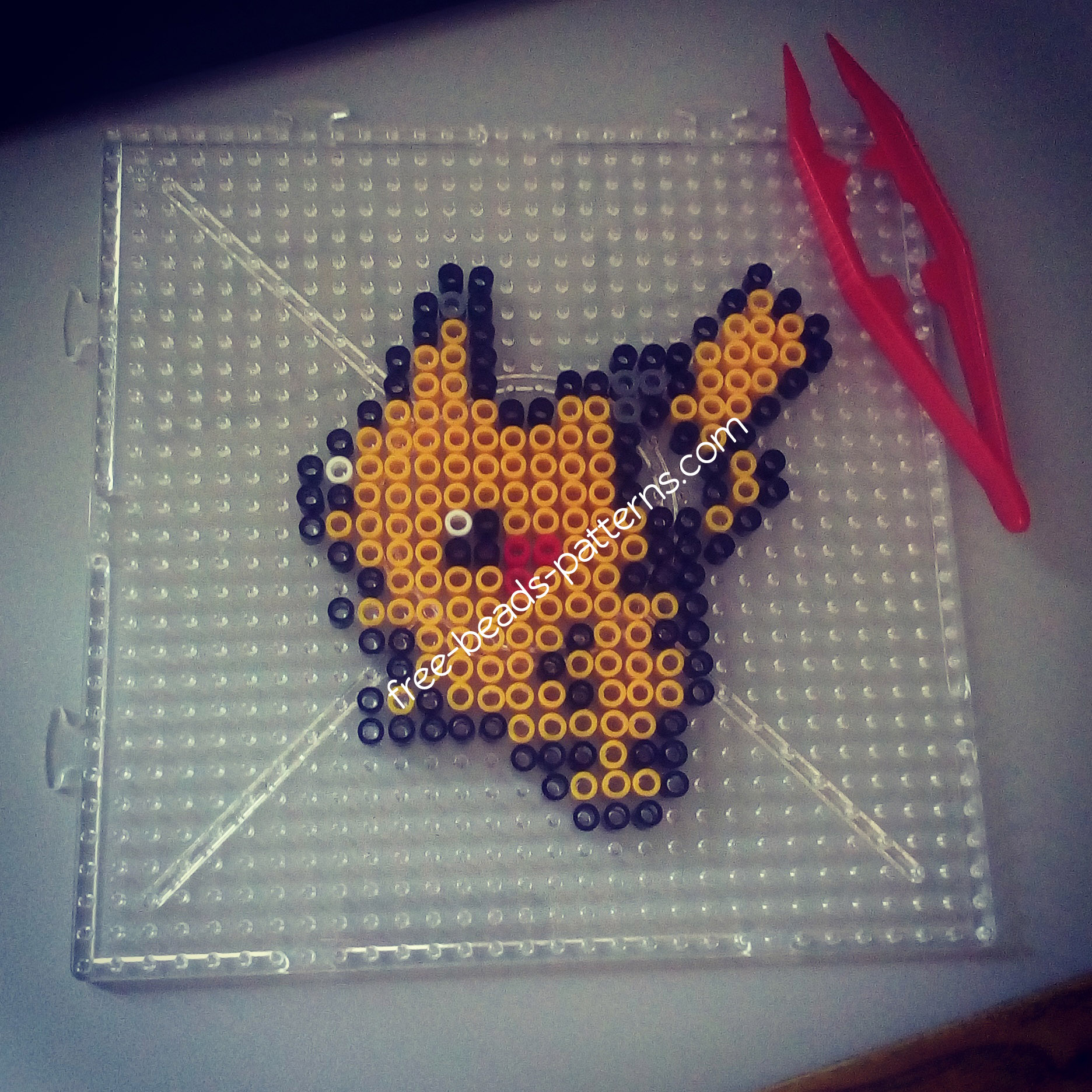 Pikachu melty beads work photo