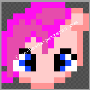 Pinkie Pie My Little Pony free perler design