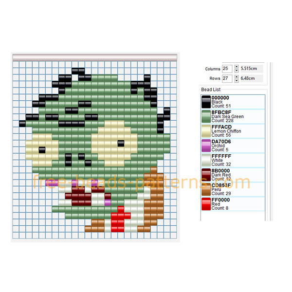 Plants vs Zombies Zombie free Hama beads fuse beads pony beads design