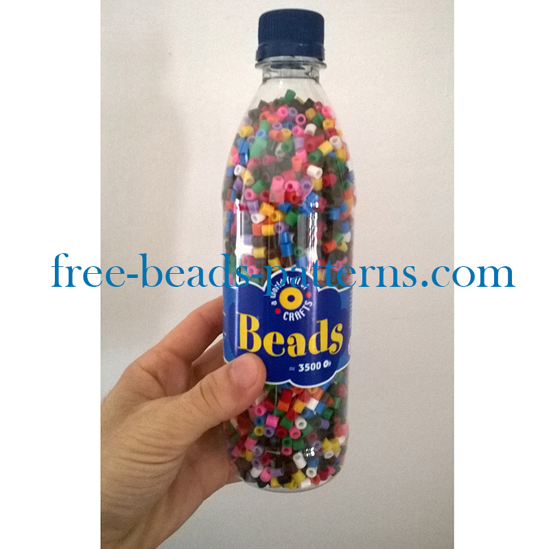 PlayBox midi iron beads glue beads bottle 3500 beads 10 color mix normal photo