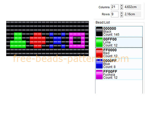 PlayStation controller symbols logo free perler beads fuse beads Hama Beads pattern