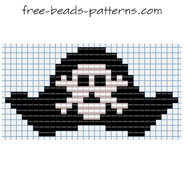 Playbox Nabbi free iron beads pattern black pirates hat