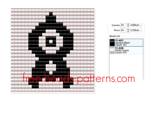 Pokemon 201 Unown free Hama Beads Pyssla perler beads patterns in category videogames