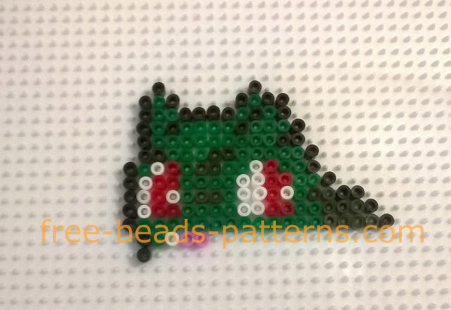 Pokemon Bulbasaur work finished photos perler beads Hama Beads author site user Bill (2)