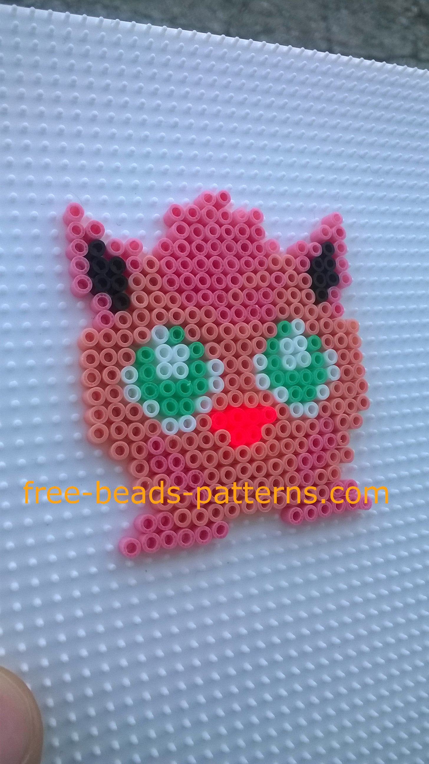 Pokemon Jigglypuff Hama Beads perler beads photos author Website User Bill (10)