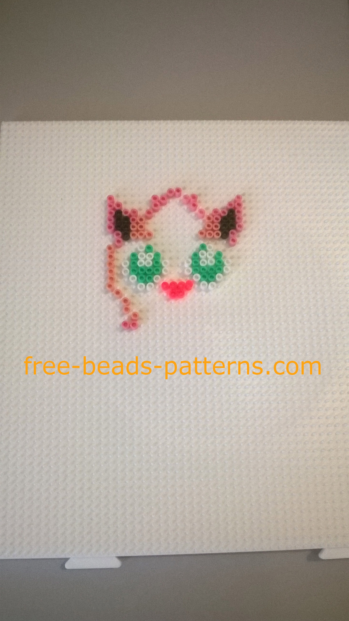 Pokemon Jigglypuff Hama Beads perler beads photos author Website User Bill (2)