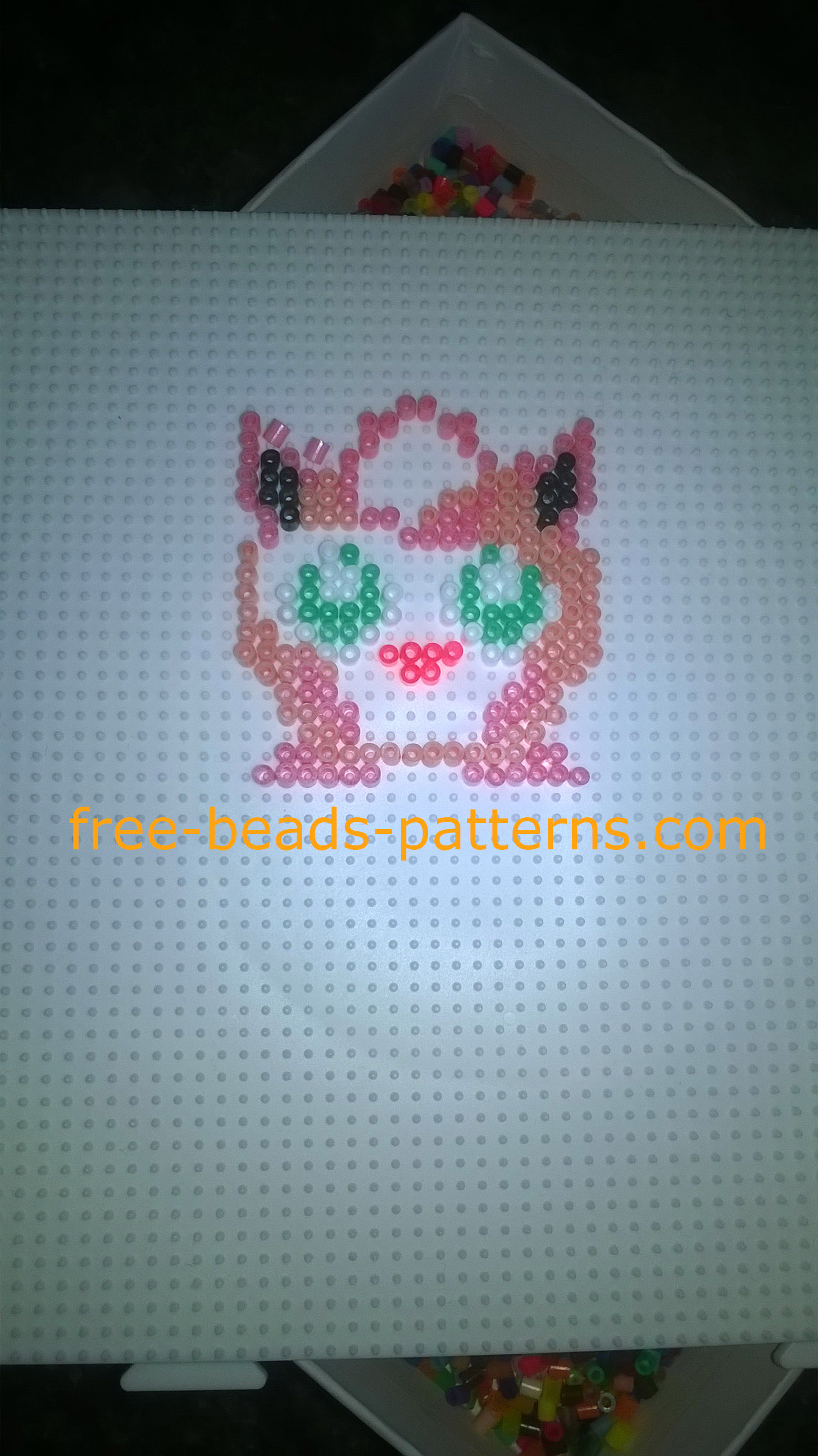 Pokemon Jigglypuff Hama Beads perler beads photos author Website User Bill (4)