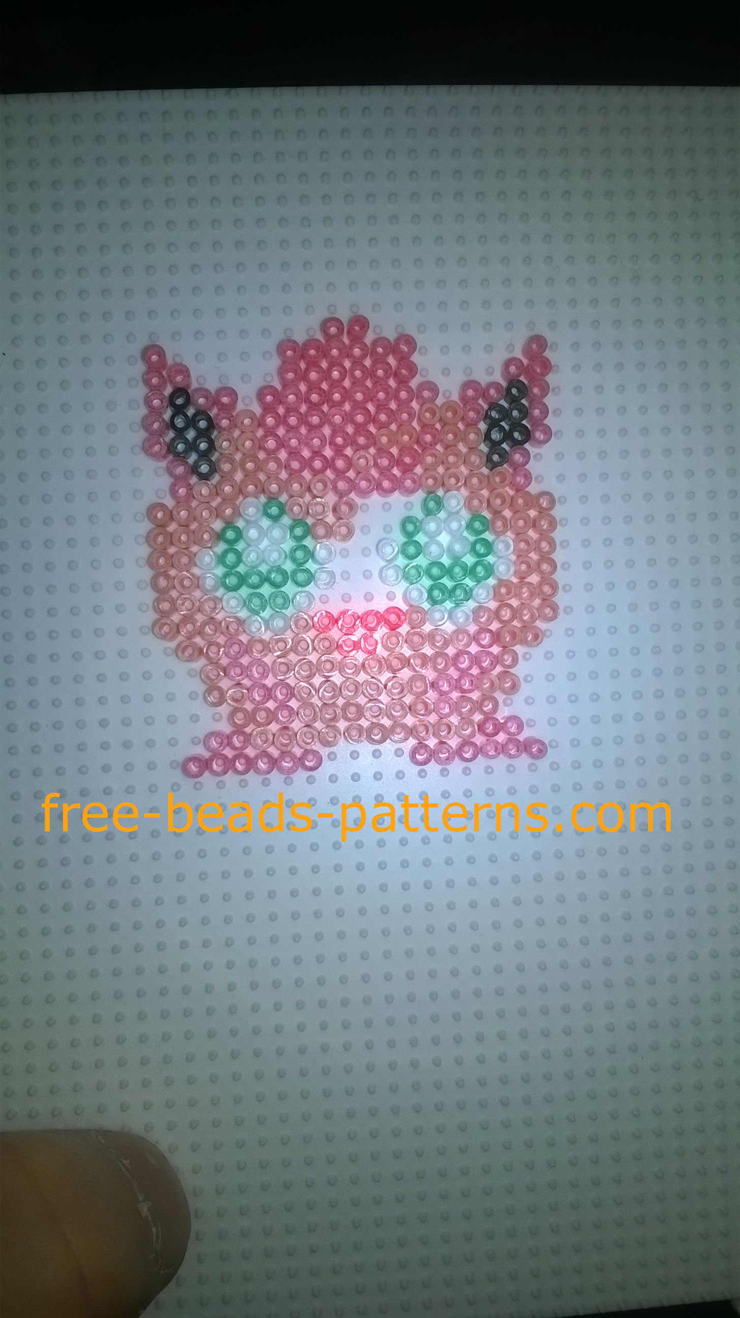 Pokemon Jigglypuff Hama Beads perler beads photos author Website User Bill (6)