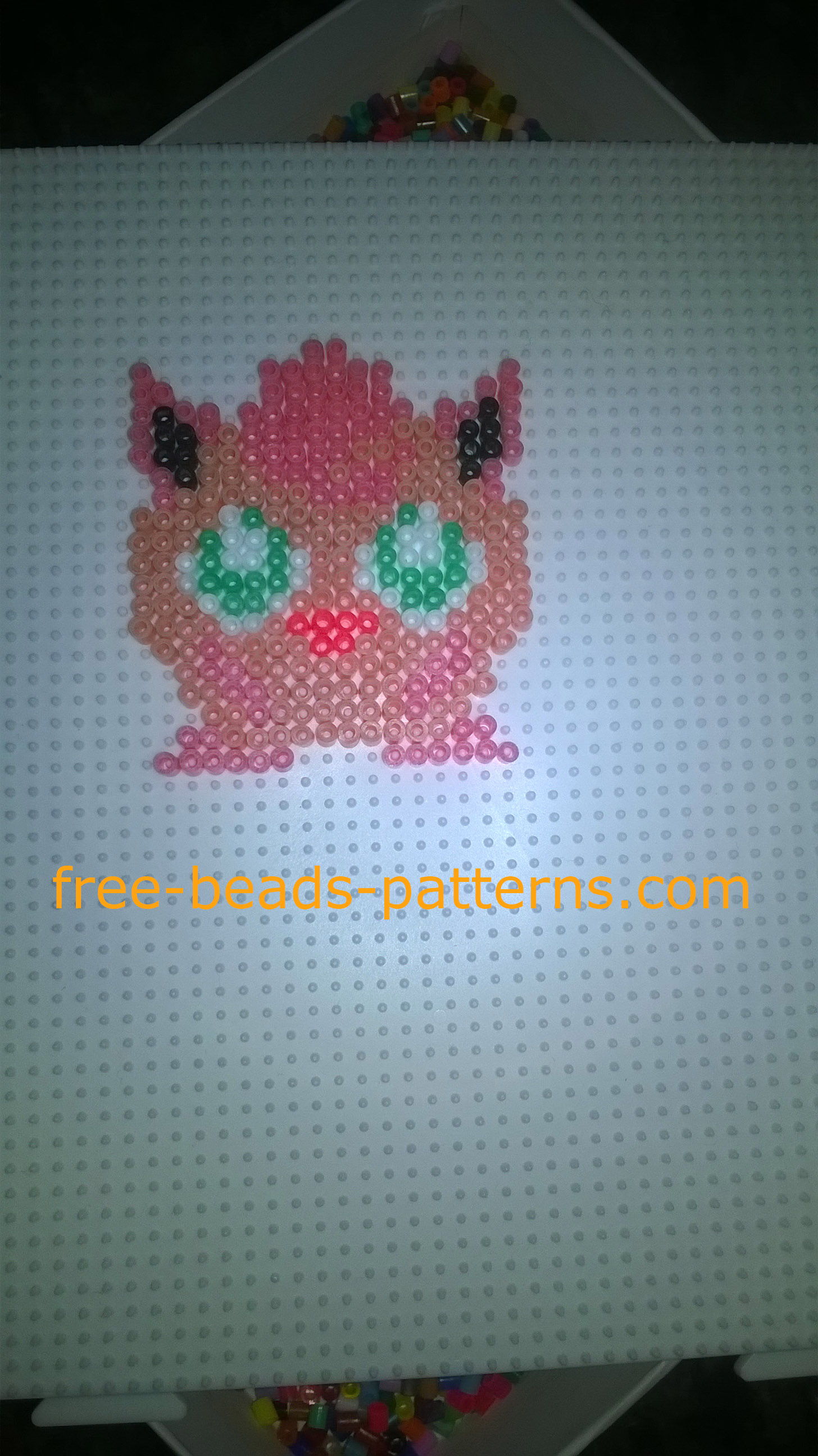 Pokemon Jigglypuff Hama Beads perler beads photos author Website User Bill (8)