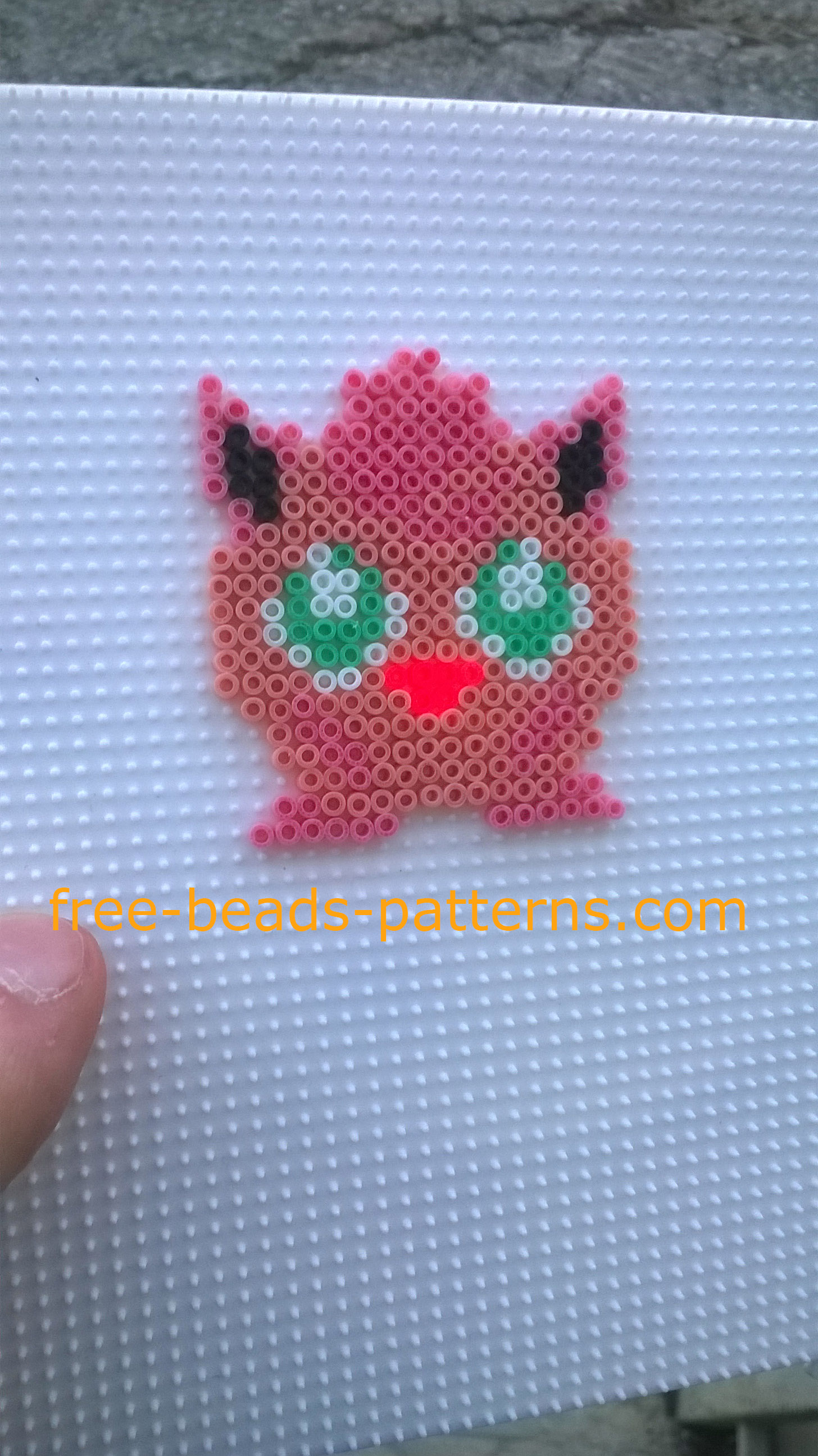 Pokemon Jigglypuff Hama Beads perler beads photos author Website User Bill (9)