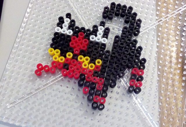 Pokemon Litten hama beads work photo by Bill