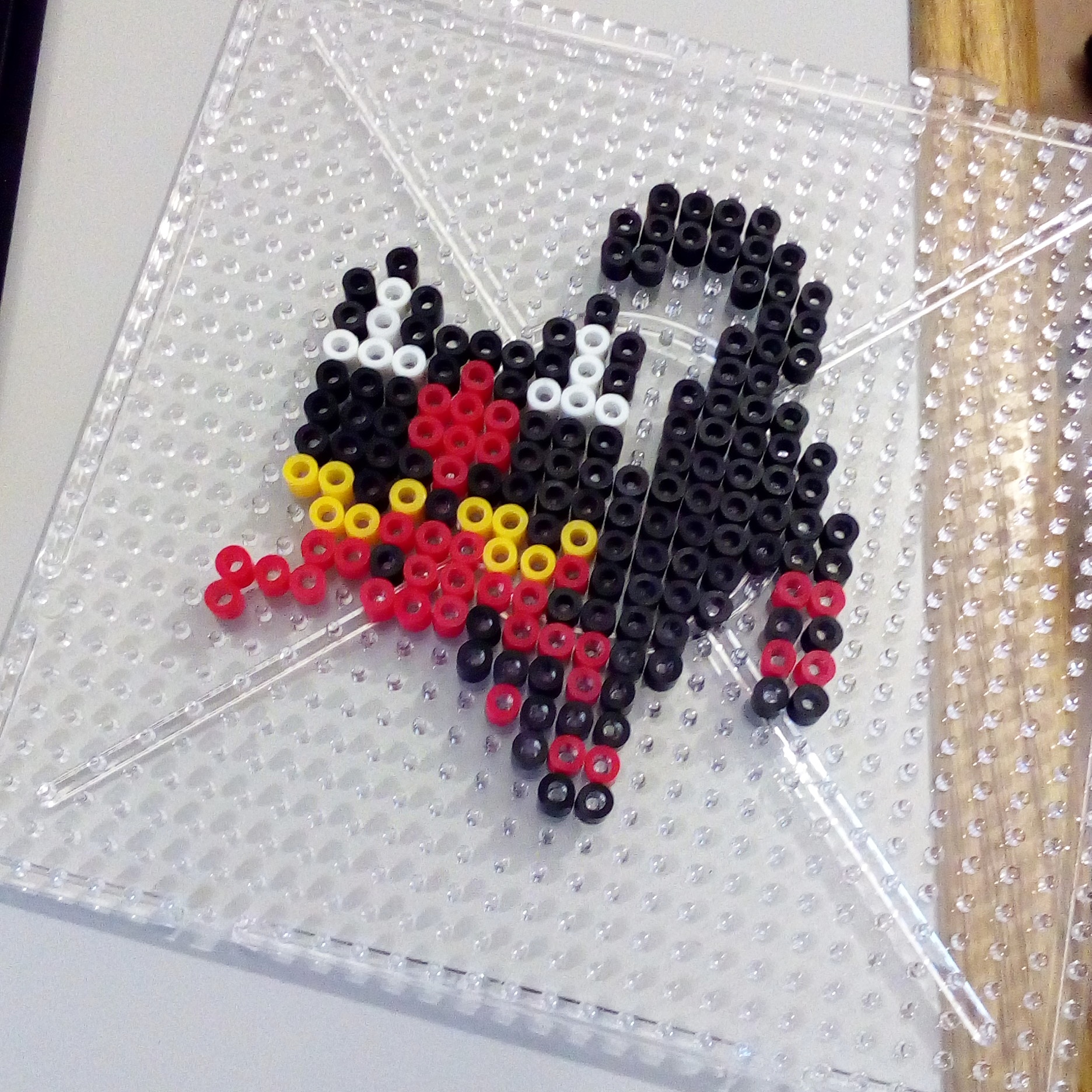 Pokemon Litten hama beads work photo by Bill