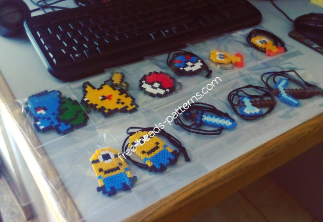 Pokemon Minecraft and Looney Tunes perler beads ready to sell work photo